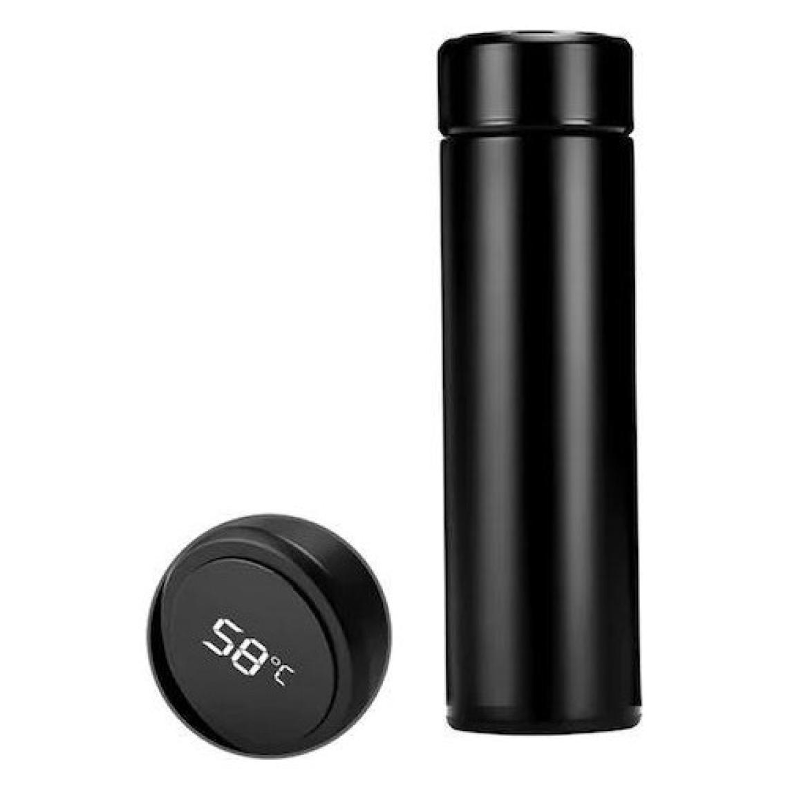 Onetick D8 LED Sıcaklık Göstergeli Çelik Termos 500 ml Siyah