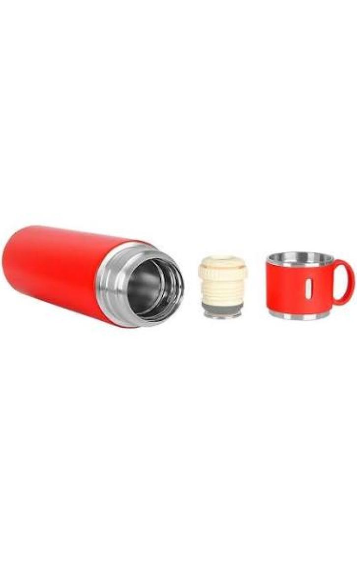 Sedef Silver Çelik Termos Bardak 580 ml Bardaklı Thermos Mug Kupa Araç Termos Coffee Cup SDF526 Tea Cups