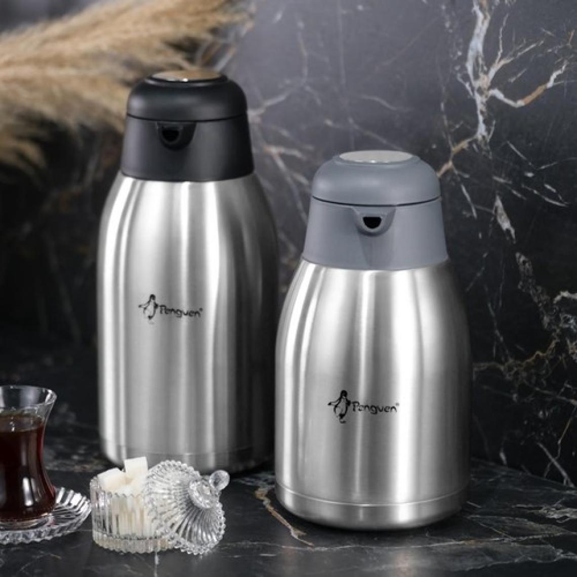 Penguen 1250XS Çift Katlı Çelik Termos 2.5 Litre Çay Termosu
