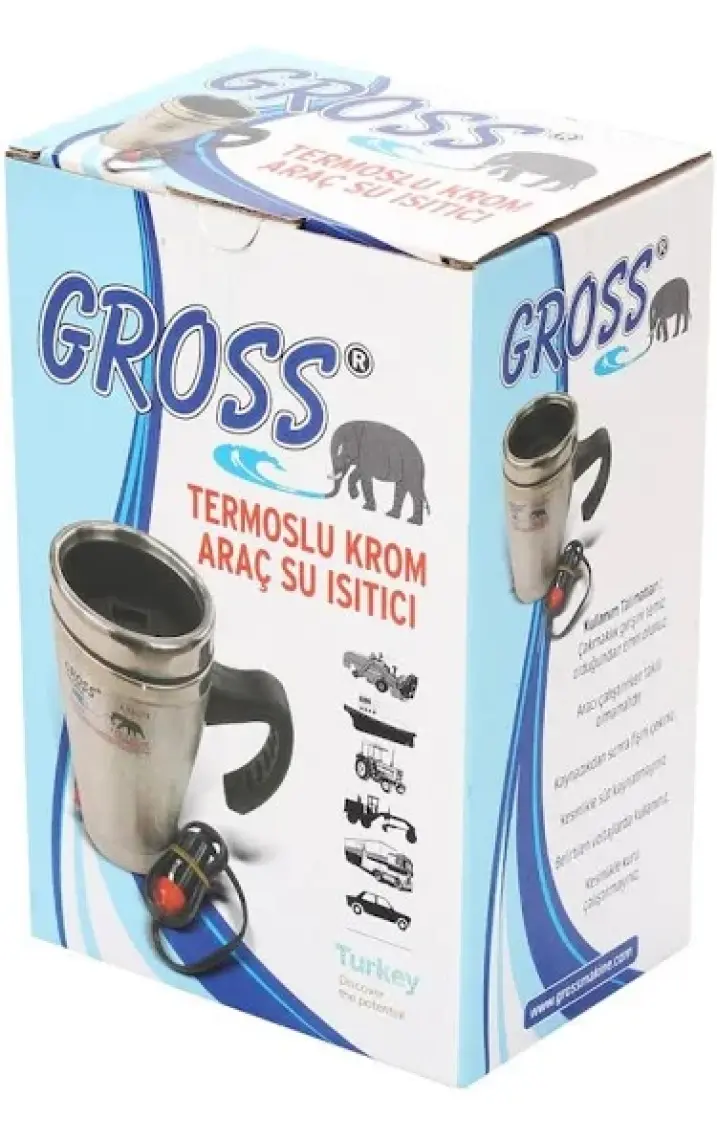 Gross Termoslu Araç Su Isıtıcısı 12-24 V Hırd-002627