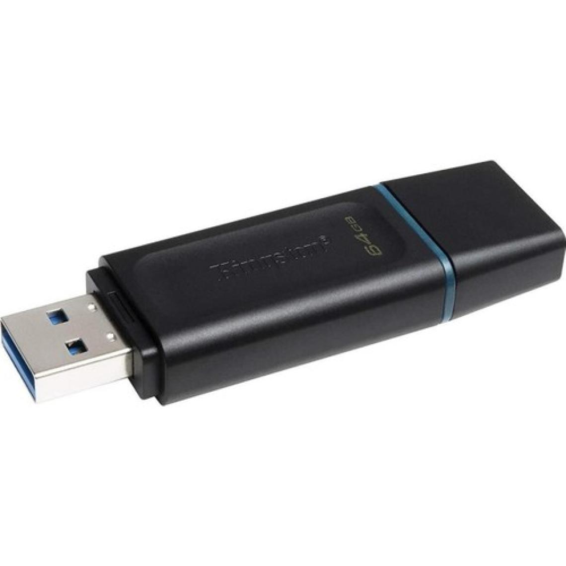 Kingston DTX-64GB 64GB USB3.2 Gen 1 DataTraveler Exodia (Black + Teal) Flash Bellek