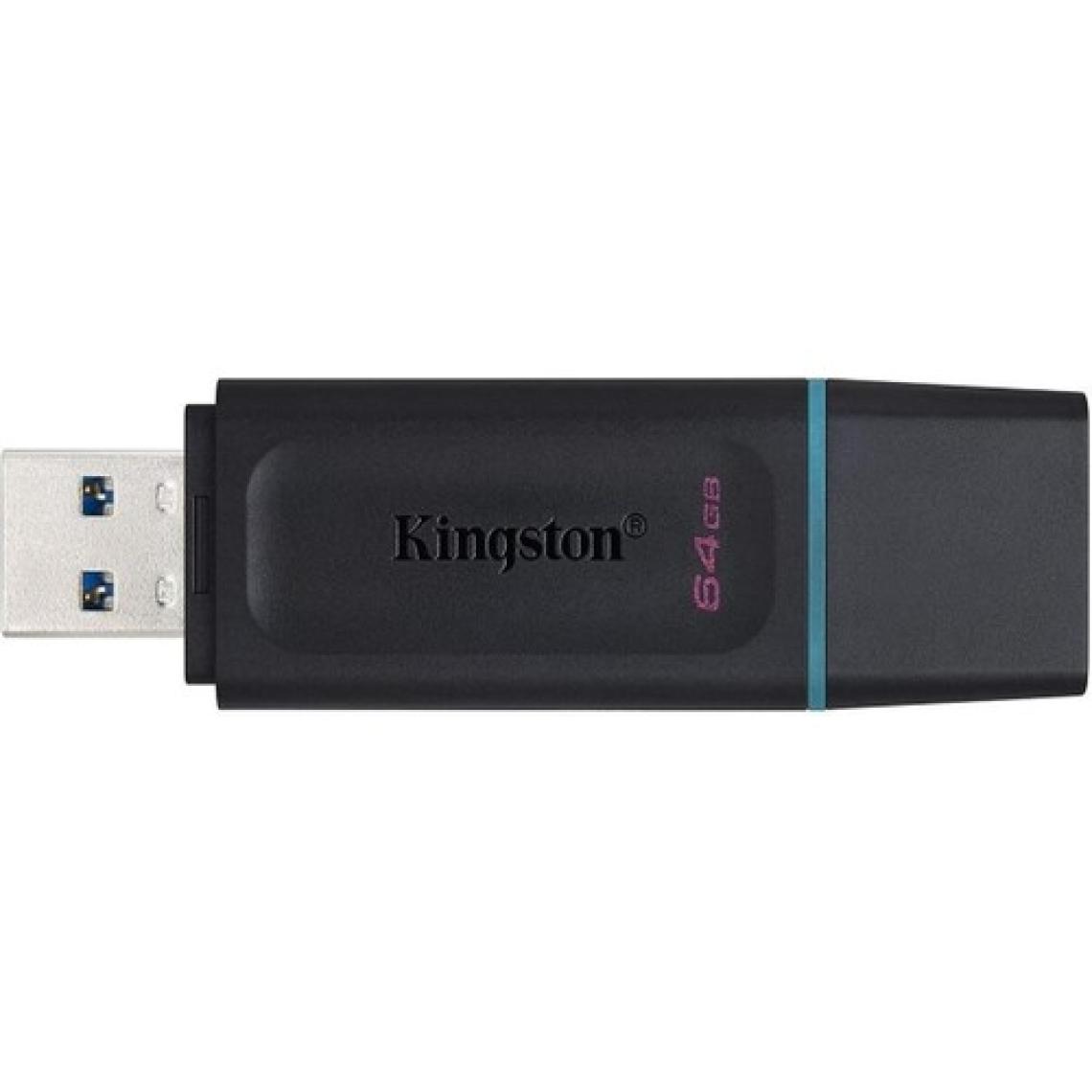 Kingston DTX-64GB 64GB USB3.2 Gen 1 DataTraveler Exodia (Black + Teal) Flash Bellek