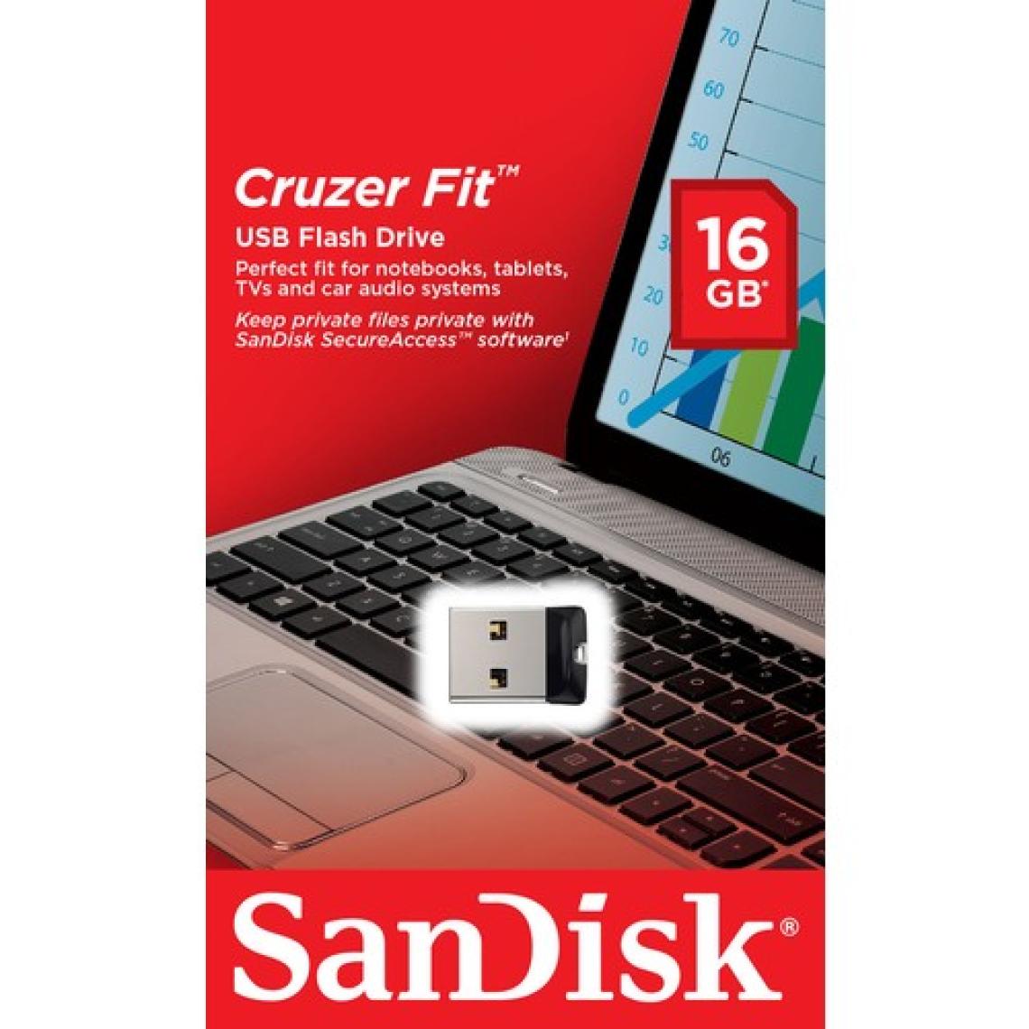 SanDisk Cruzer Fit 16GB Usb Bellek (SDCZ33-016G-G35)