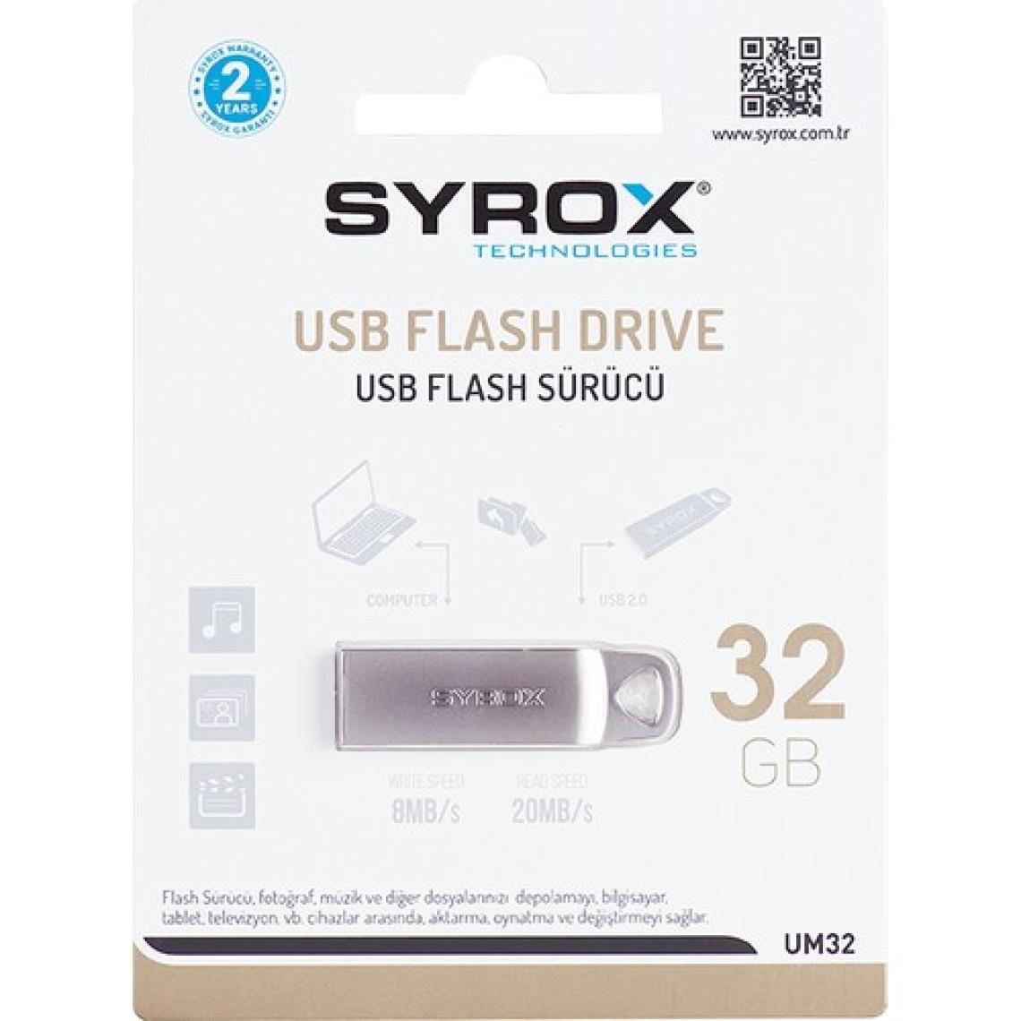 Syrox 32 GB Metal 2 USB Bellek SYX-UM32