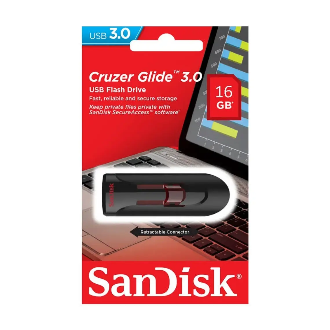 SanDisk Cruzer Glide 16GB USB 3.0 Usb Bellek SDCZ600-016G-G35
