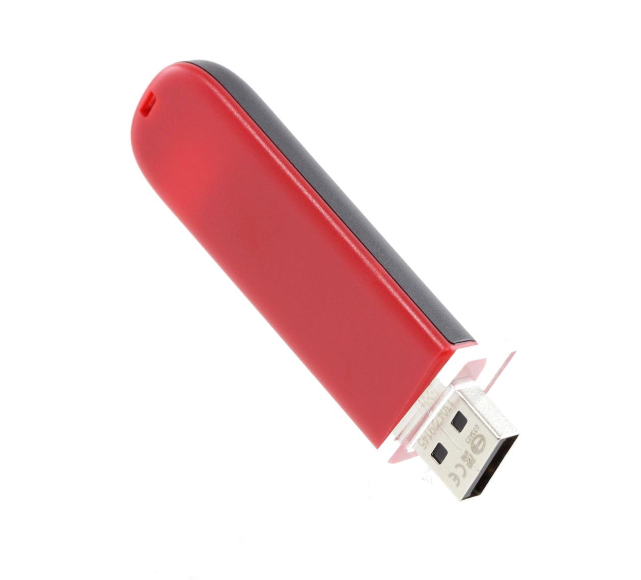 Adata C008 32GB USB2.0 Siyah-Kırmızı USB Bellek AC008-32G-RKD