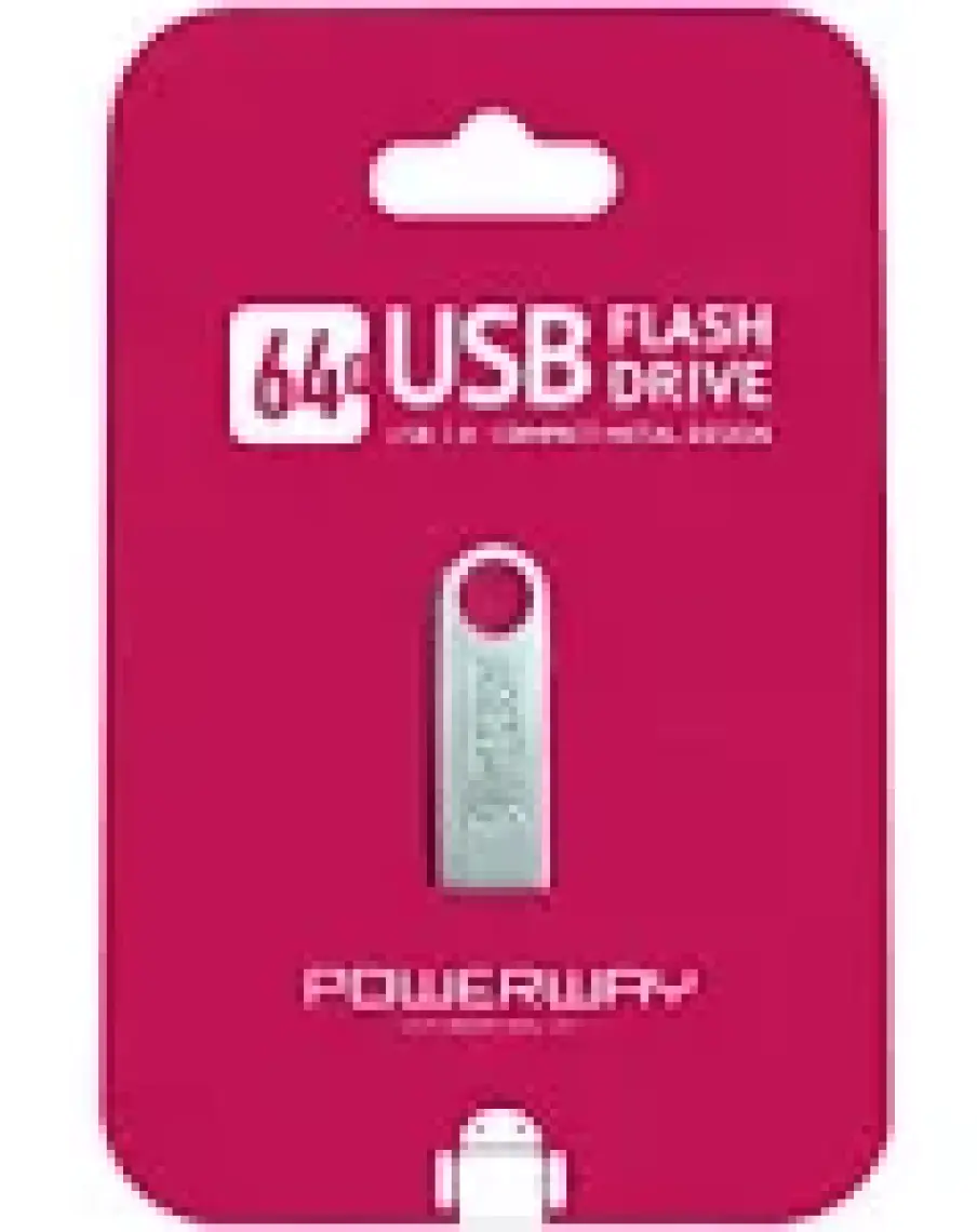 Powerway  64 GB Metal Flash Bellek Metal Tasarım Usb Bellek The Latest Tecnology Chipset Data Traveler
