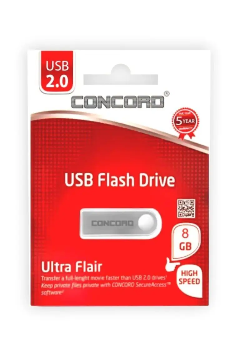 Concord 8GB USB 2.0 Metal Flash Bellek
