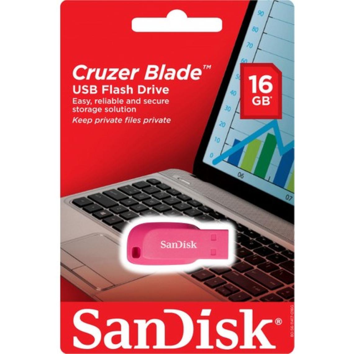 SanDisk Cruzer Blade 16GB Pembe USB Bellek (SDCZ50C-016G-B35GE)