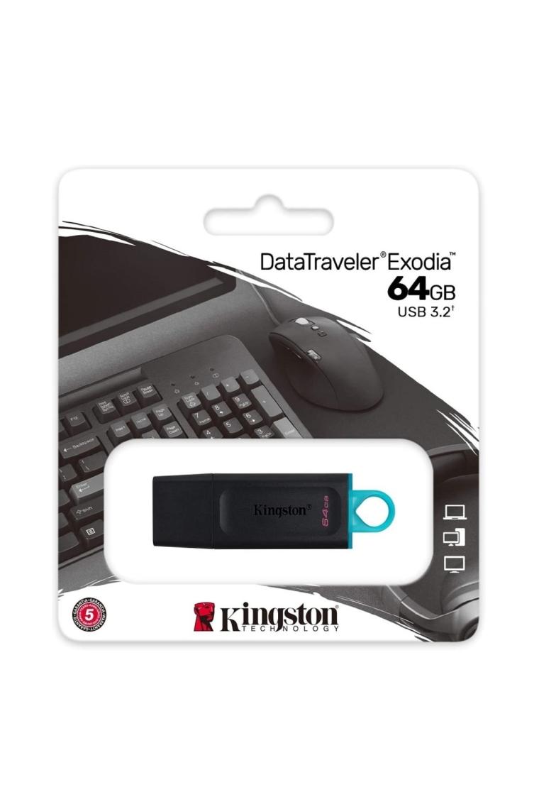 Kingston Exodia USB 3.2 Gen1 DTX/64GB 64 GB Flash Bellek
