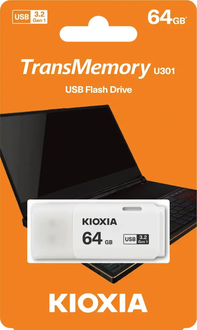 Kioxia 64GB U301 Beyaz Usb 3.2 Gen 1 Flash Bellek(LU301W064GG4)