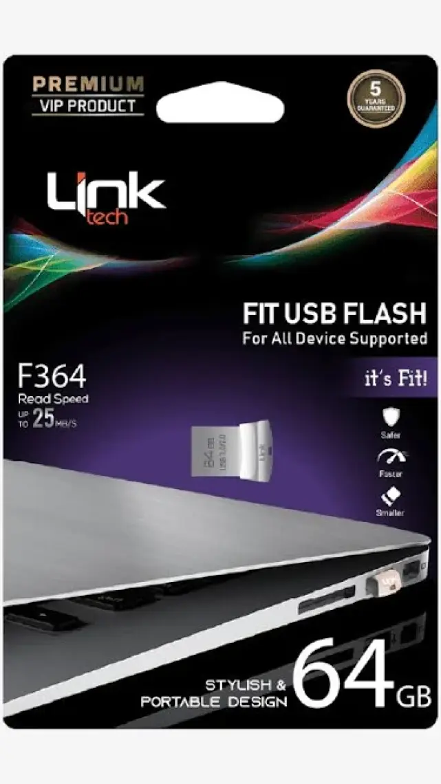 Linktech Fit Premium 64GB Metal 25MB/S USB Flash Bellek
