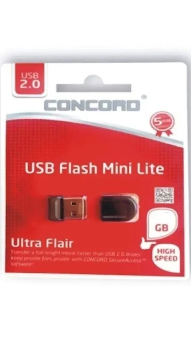 Concord 16GB Cruzer Fit Flash Mini Lite Micro 2.0 USB Bellek Drive