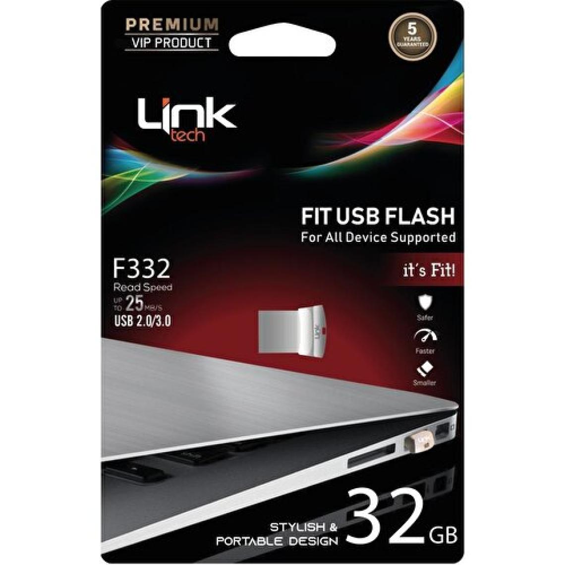 LinkTech Fit Premium Metal F332 32 GB Flash Bellek