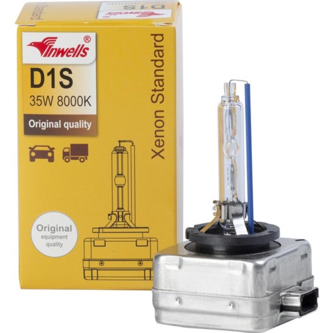 Inwells Xenon (Zenon) Ampulü D1S 8000K Deli Mavi