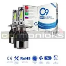 C9 Ultra Buz Mavi LED Xenon Soğutuculu Far Ampulü 9400 Lümen 10000K 9006