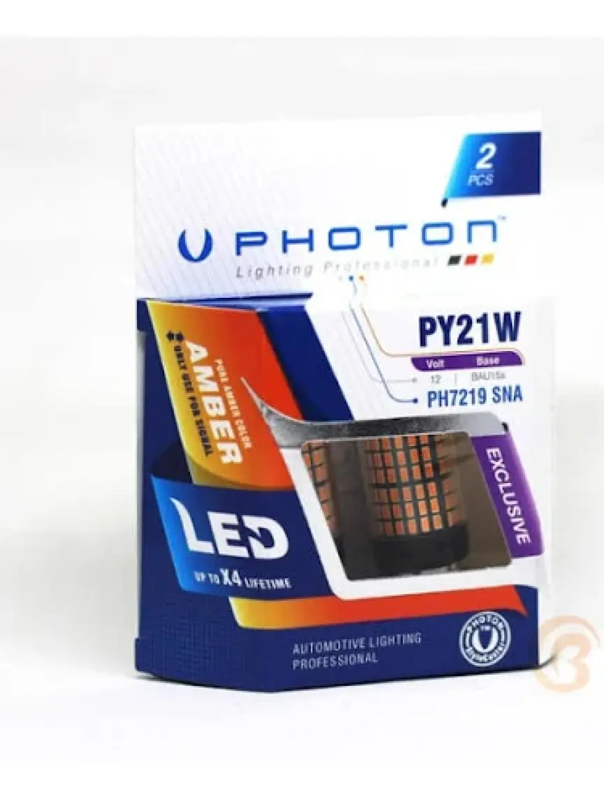 Photon Exclusive LED Sinyal Ampulu 12V 93 Sarı 140LED 21W