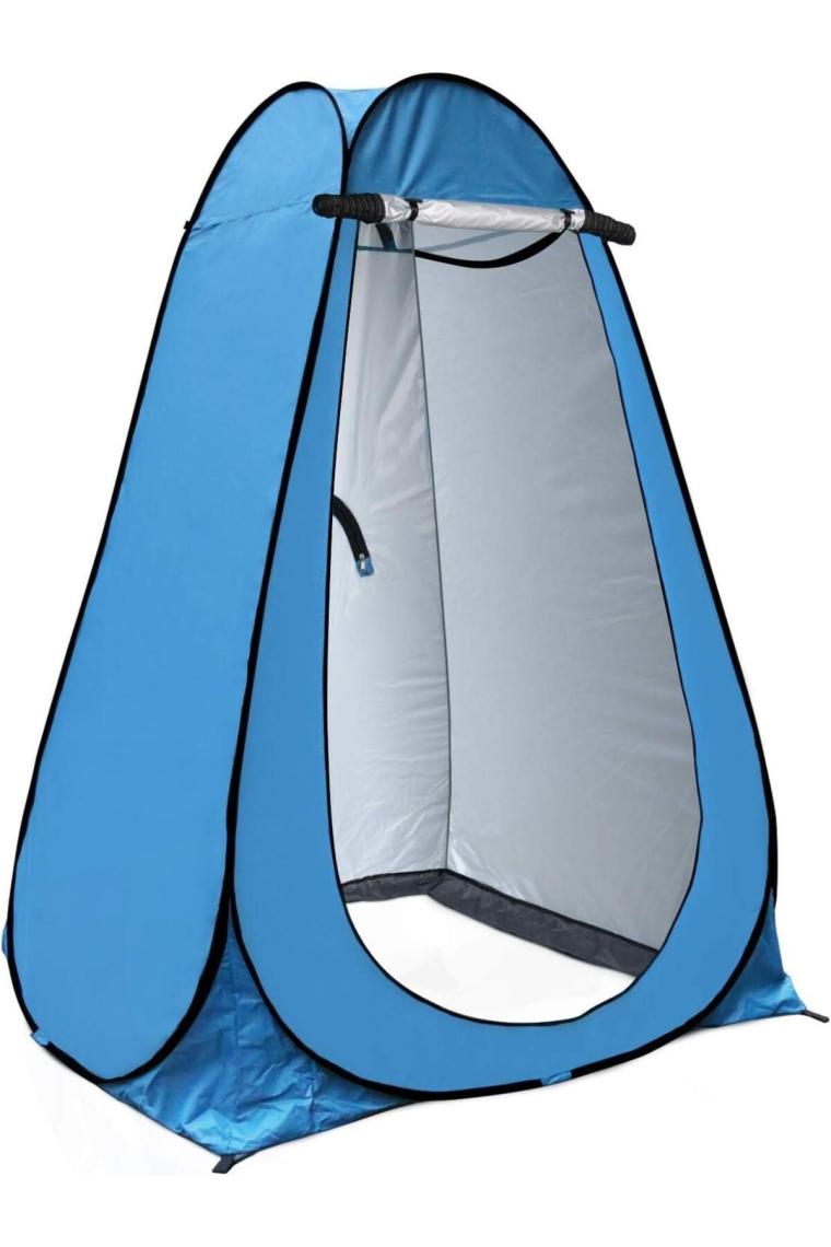Valkyrie Kamp Outdoor Wc Duş Giyinme Çadırı Iç Astarlı 190X120X120 Fotoğraf Prova Kabini Mavi