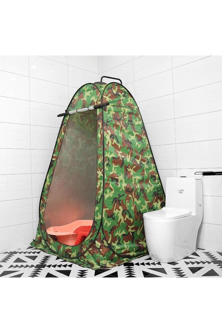 Valkyrie Kamp Outdoor Wc Duş Giyinme Çadırı Iç Astarlı 190X120X120 Fotoğraf Prova Kabini Asker Yeşili