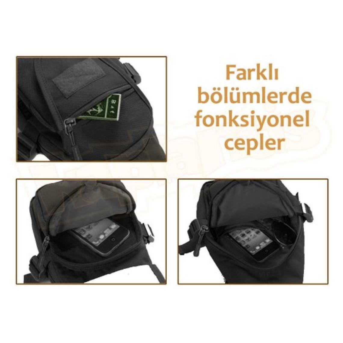 Protector Plus Üçgen Tek Omuz Çantası (Siyah)