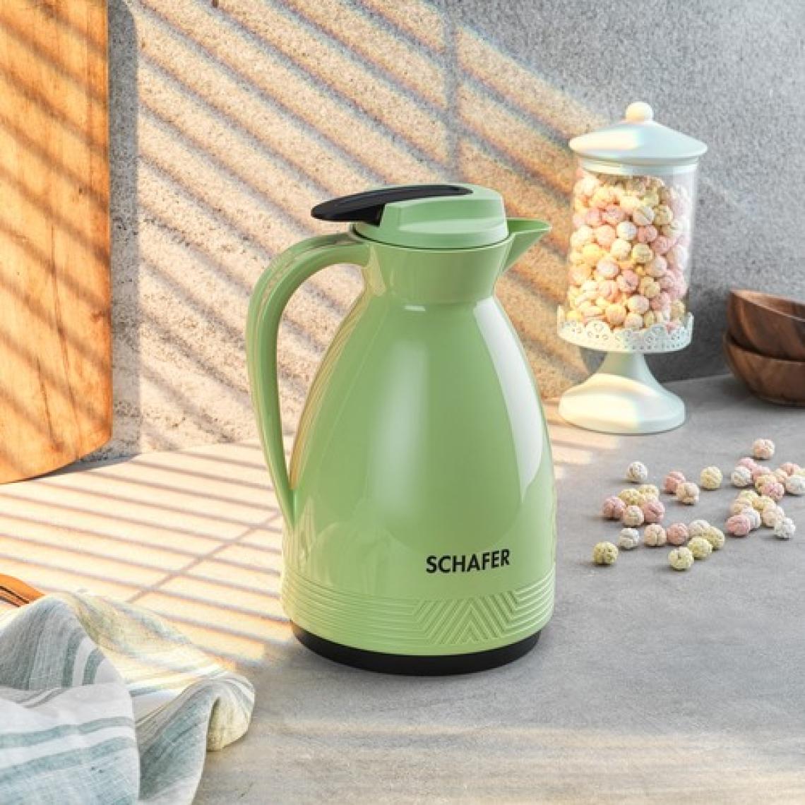 Schafer Kitchenhouse Cam Termos Yeşil 1 lt