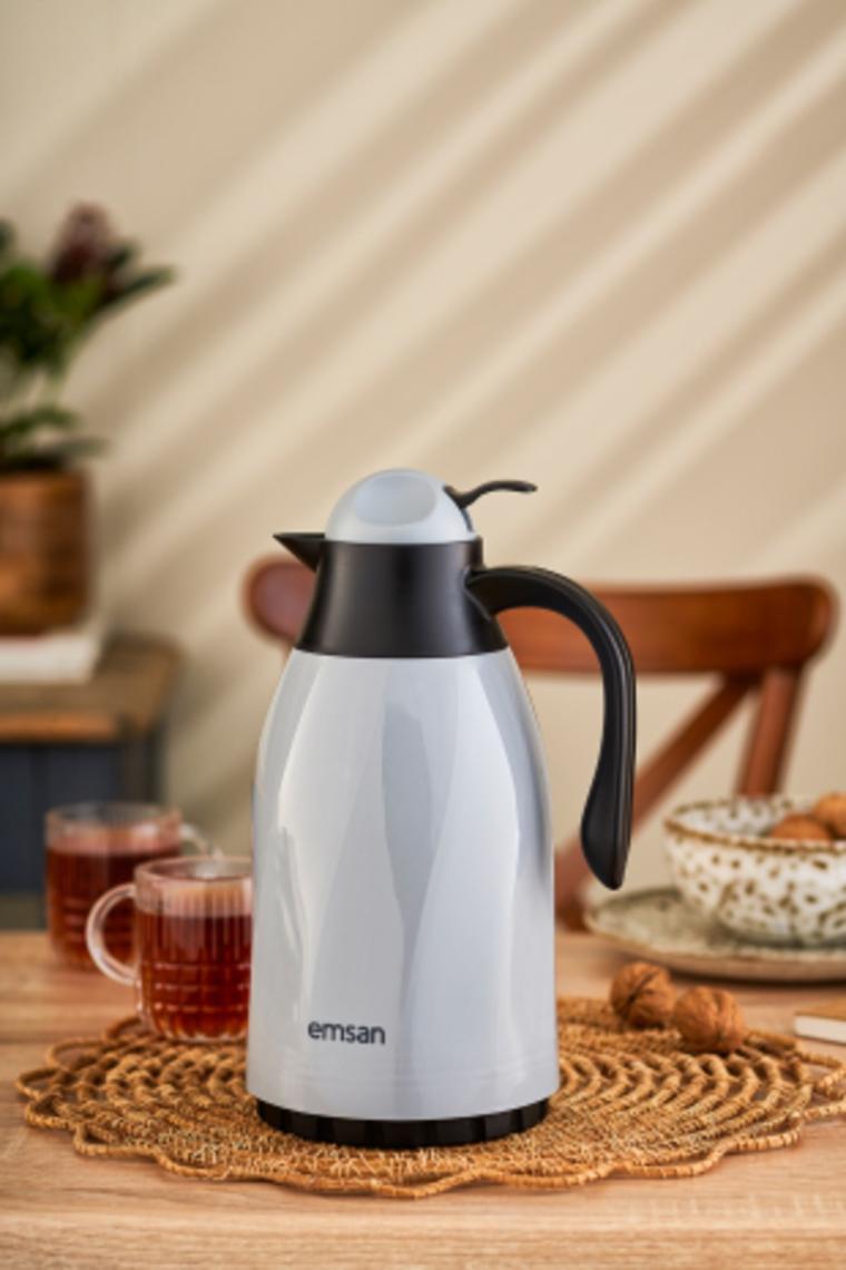 Emsan Sırça Termos 1.3 Litre Gri
