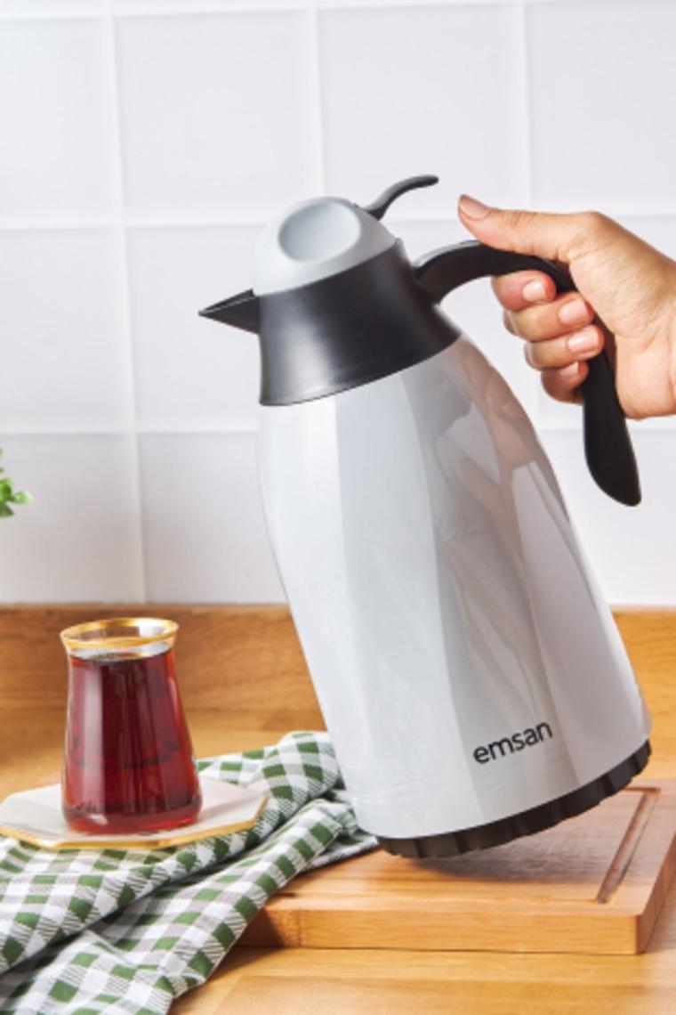 Emsan Sırça Termos 1.3 Litre Gri