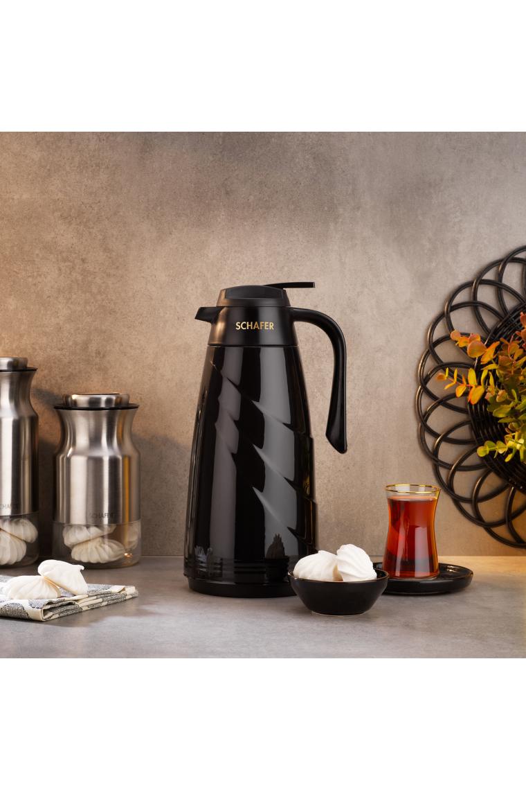 Schafer Kitchenhouse Mimoza Cam Termos Siyah 1,5 lt