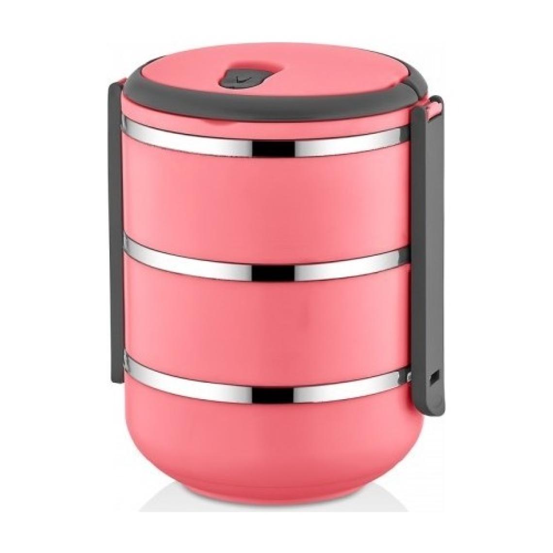 Freshbox Sefer Tası Saklama Kabı 3 Katlı Model 2,25 lt Pembe