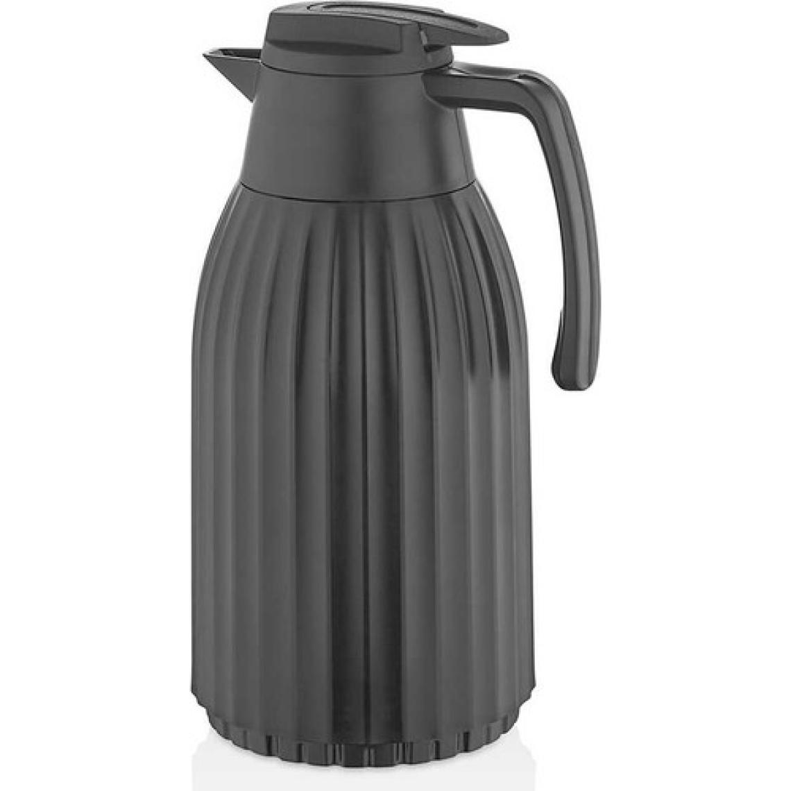 Penguen PNG-7004 1,5 Lt Oluklu Cam Termos Siyah