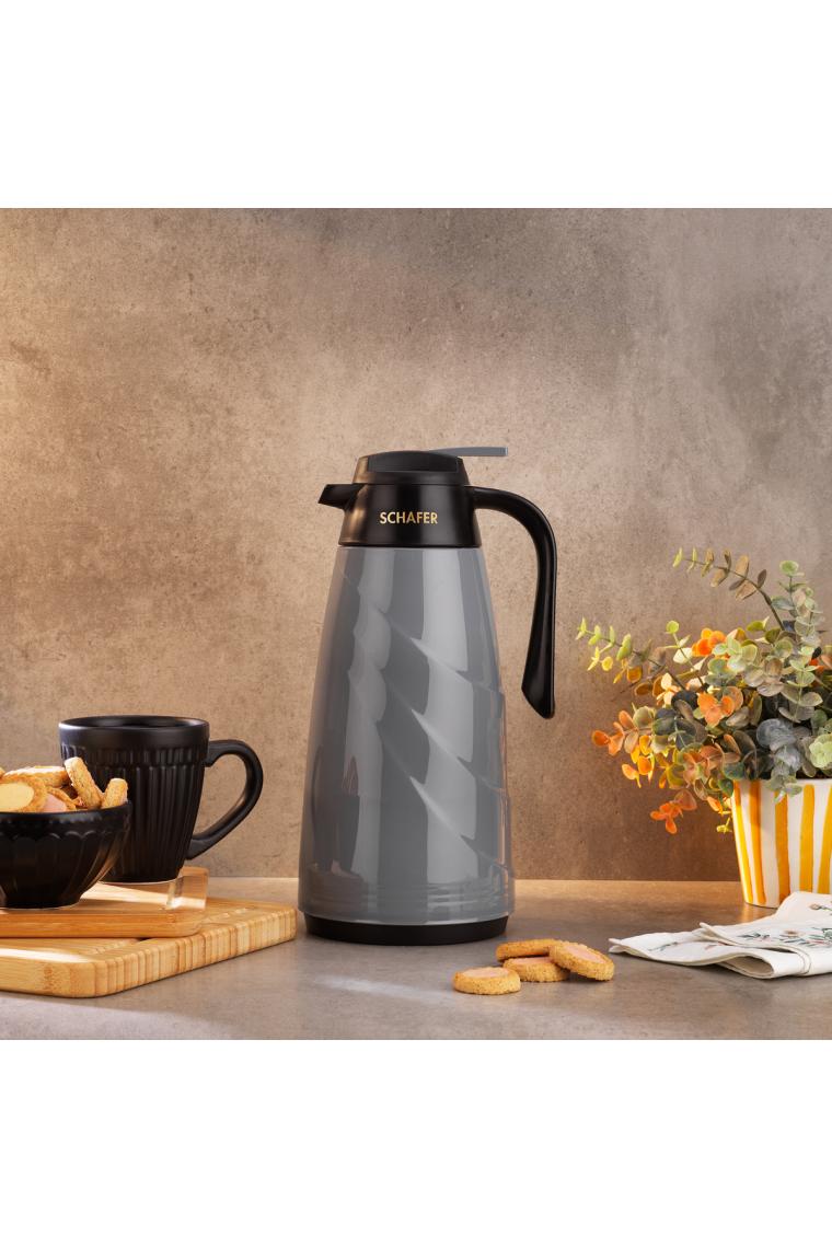 Schafer Kitchenhouse Mimoza 1,5 L Cam Termos-Kırmızı