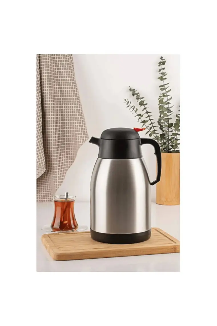 Penguen 2 Litre Çift Kat Çelik Çay Termosu 1200P(Yeni Model)