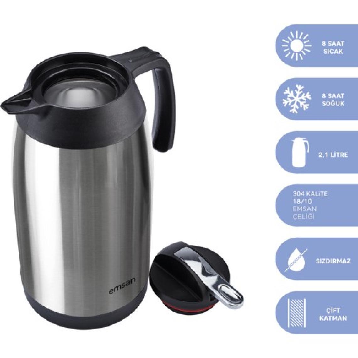 Emsan New Vega Termos Inox 2,1 Litre