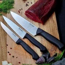 Cut 4 Chef's Kitchen Şef Ve Sebze Bıçak Seti 17,5 Cm 15 Cm Ve 12,5 Cm