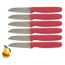 Meyve Bıçağı 6 lı Set Kırmızı