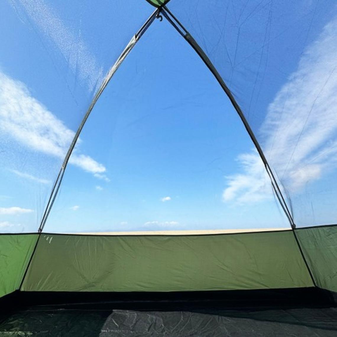 Monicamp 4 Kişilik Kamp Çadırı 3 Mevsim Çift Katmanlı Çift Renk Kumaş 240CM x 240CM x 140CM