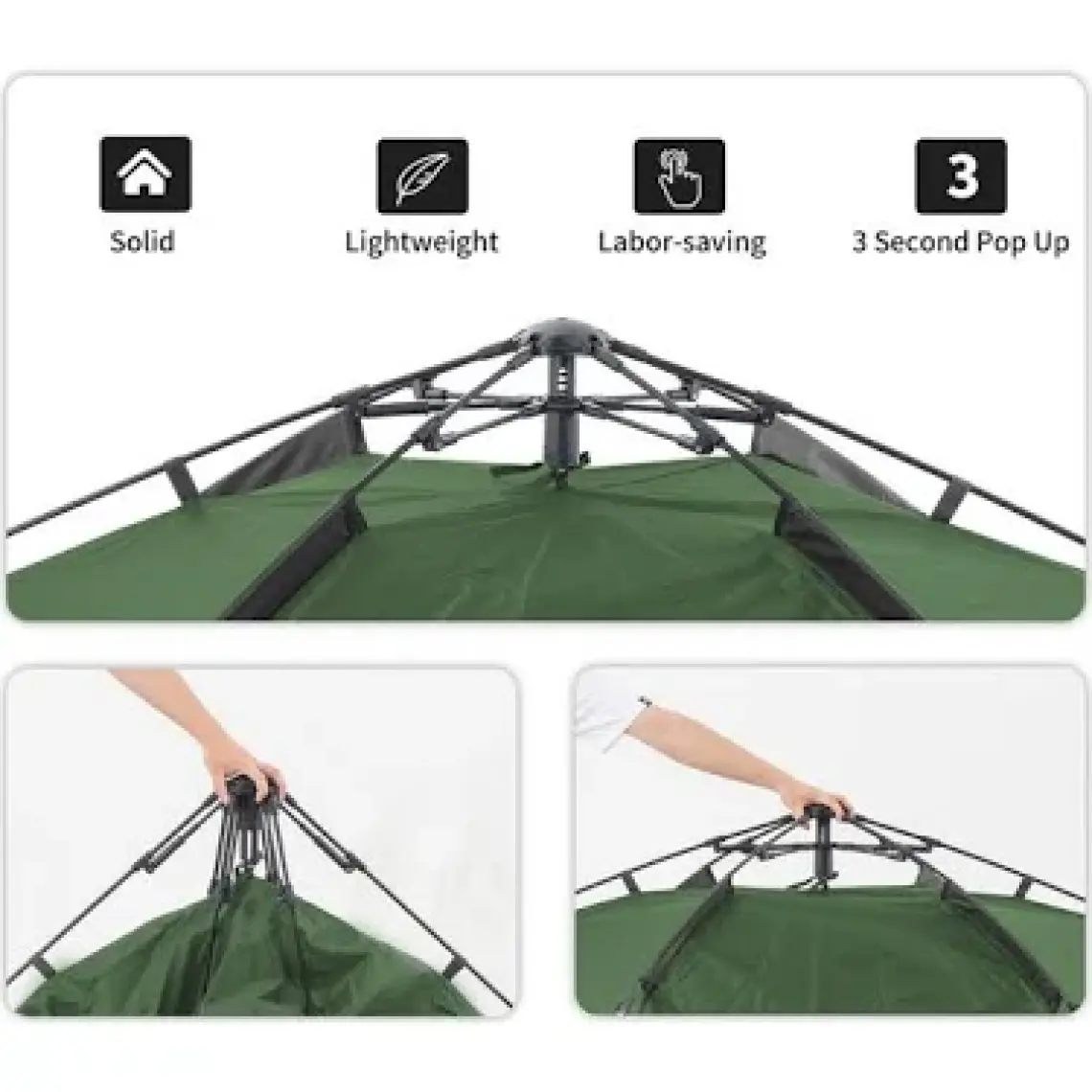 Naturehike Waterproof Otomatik Kurulum 4 Kişilik Çadır