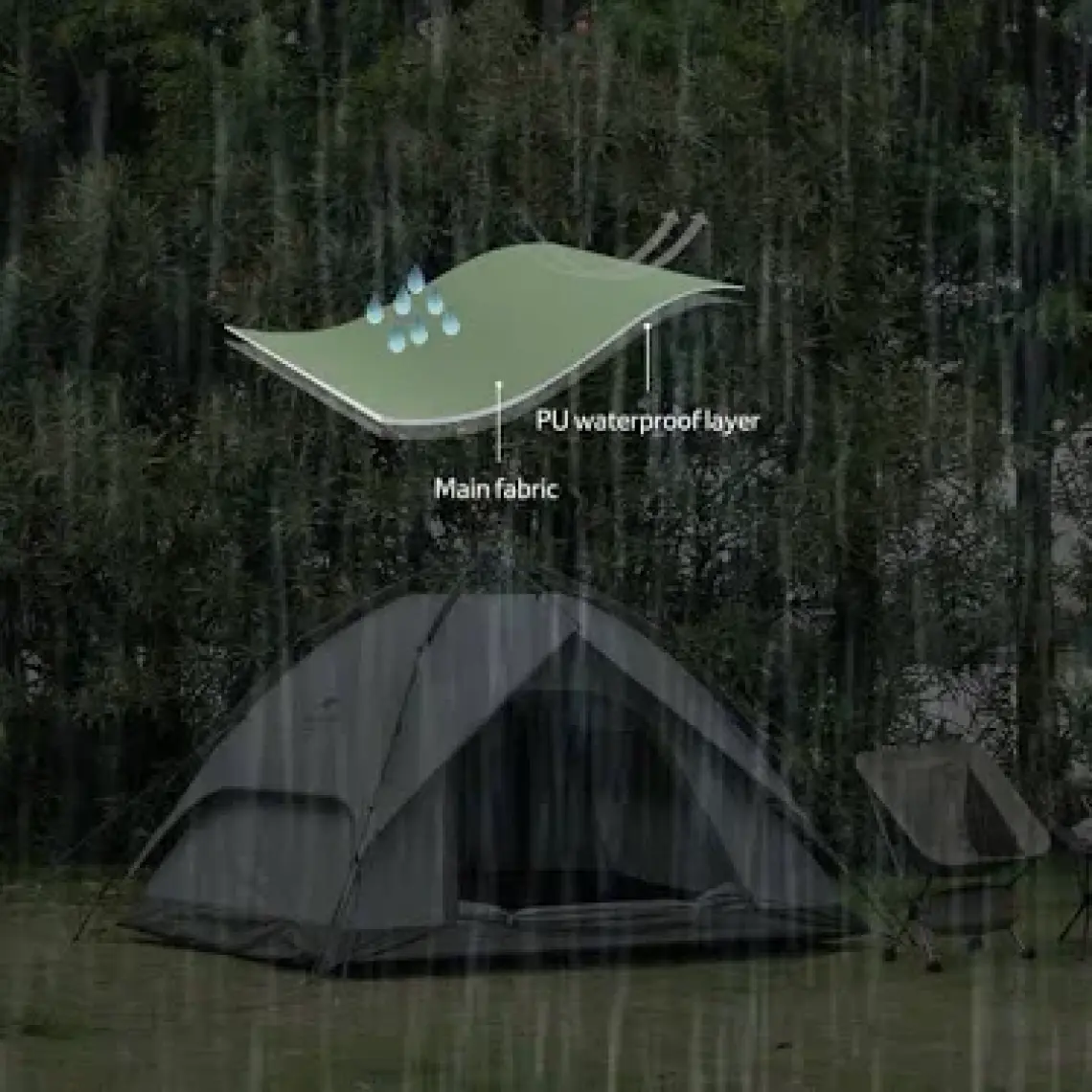 Naturehike Waterproof Otomatik Kurulum 4 Kişilik Çadır