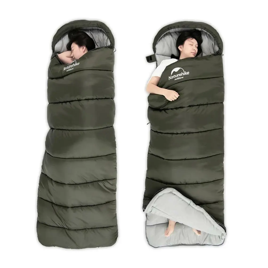 Naturehike U150 Zarf Tarzı Kapüşonlu Uyku Tulumu -6°c
