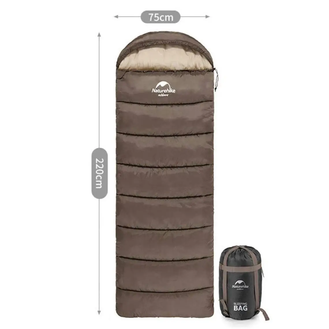 Naturehike U150 Zarf Tarzı Kapüşonlu Uyku Tulumu -6°c