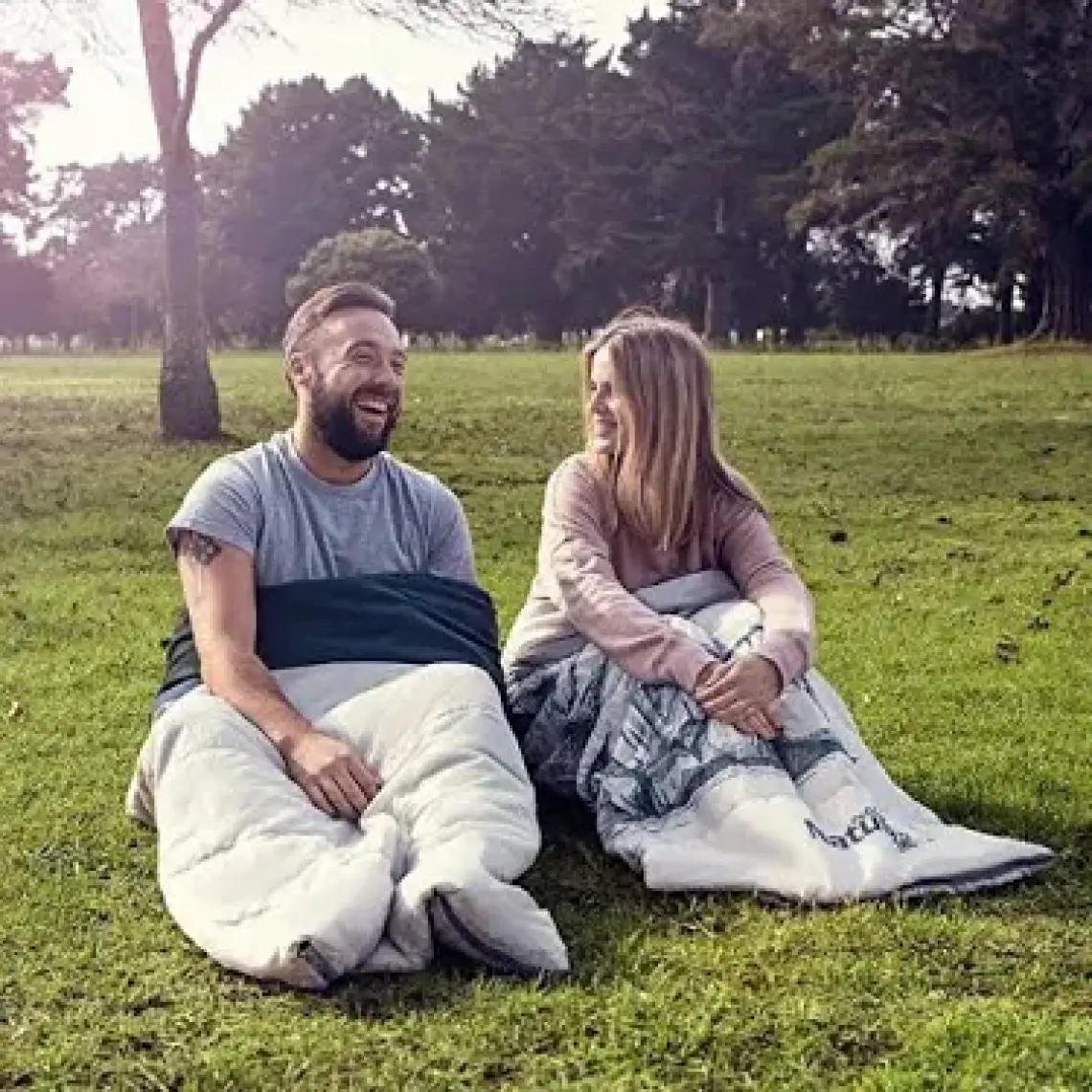 Naturehike Zarf Tarzı Yastıklı Çift Kişilik Pamuklu Uyku Tulumu Comfort (Polar Bear)