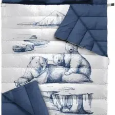 Naturehike Zarf Tarzı Yastıklı Çift Kişilik Pamuklu Uyku Tulumu Comfort (Polar Bear)