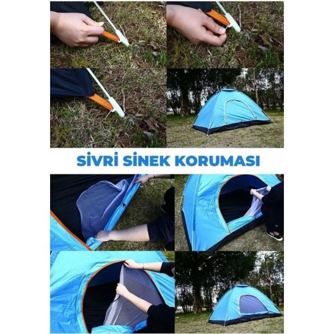 One Step Kamp Çadırı 6 Kişilik | Kolay Kurulum | Gölgelikli & Sivrisinek Korumalı