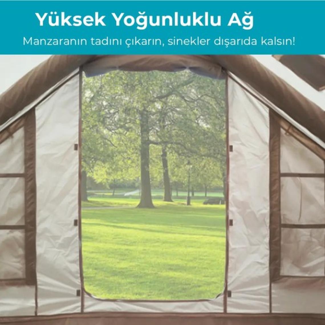 HABL 8 Kişilik 8m2 Su,rüzgar ve Kar Geçirmez 420D Oxford Kumaşlı 4 Mevsim Şişme Çadır 320*250*220CM