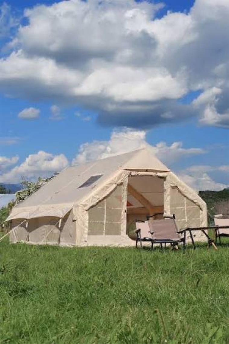 Onetick 12 Kişilik 4 Mevsim Şişme Kamp Çadırı 300X400 12 M2 Yükseklik 210 cm