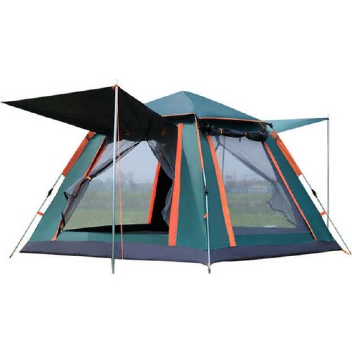 Bysay Tam Otomatik 6 Kişilik Tenteli Kamp Çadırı 240X240X155 cm (Yeşil)