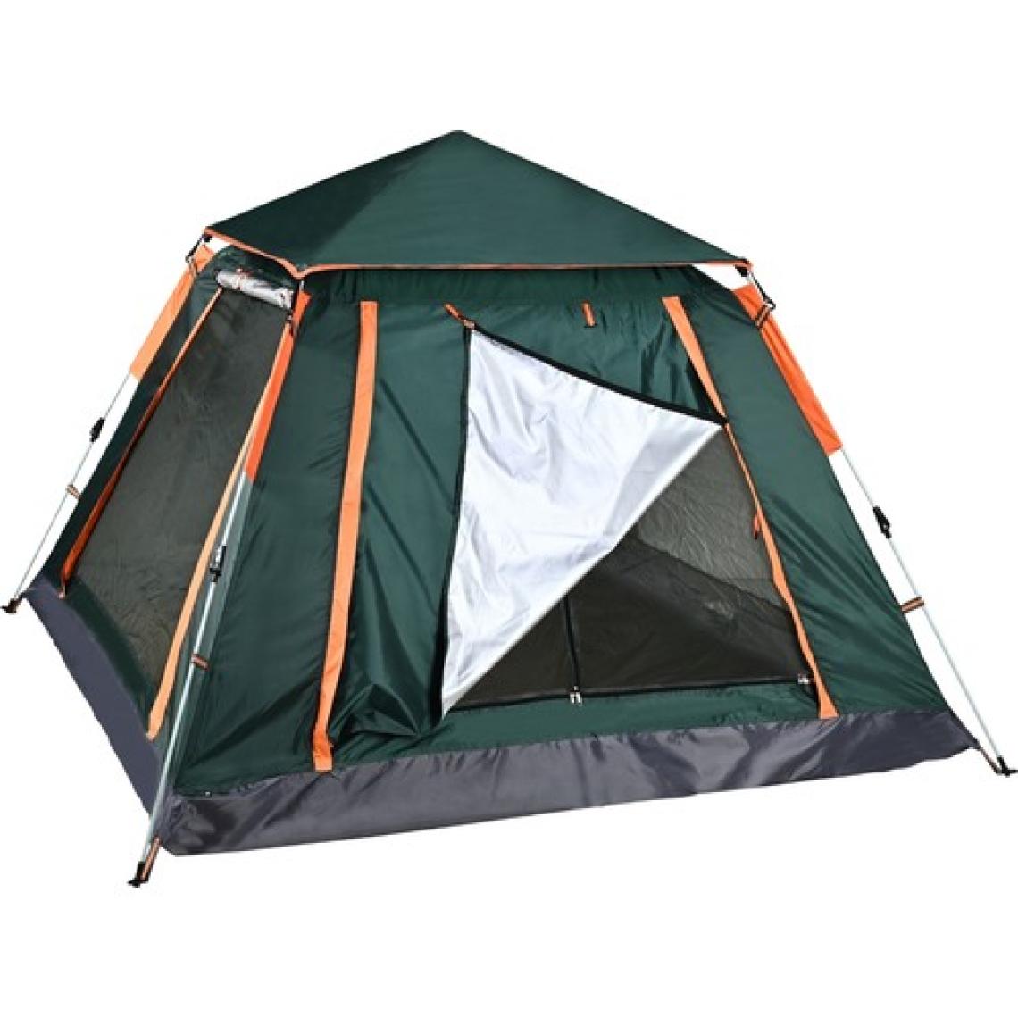 Bysay Tam Otomatik 6 Kişilik Tenteli Kamp Çadırı 240X240X155 cm (Yeşil)