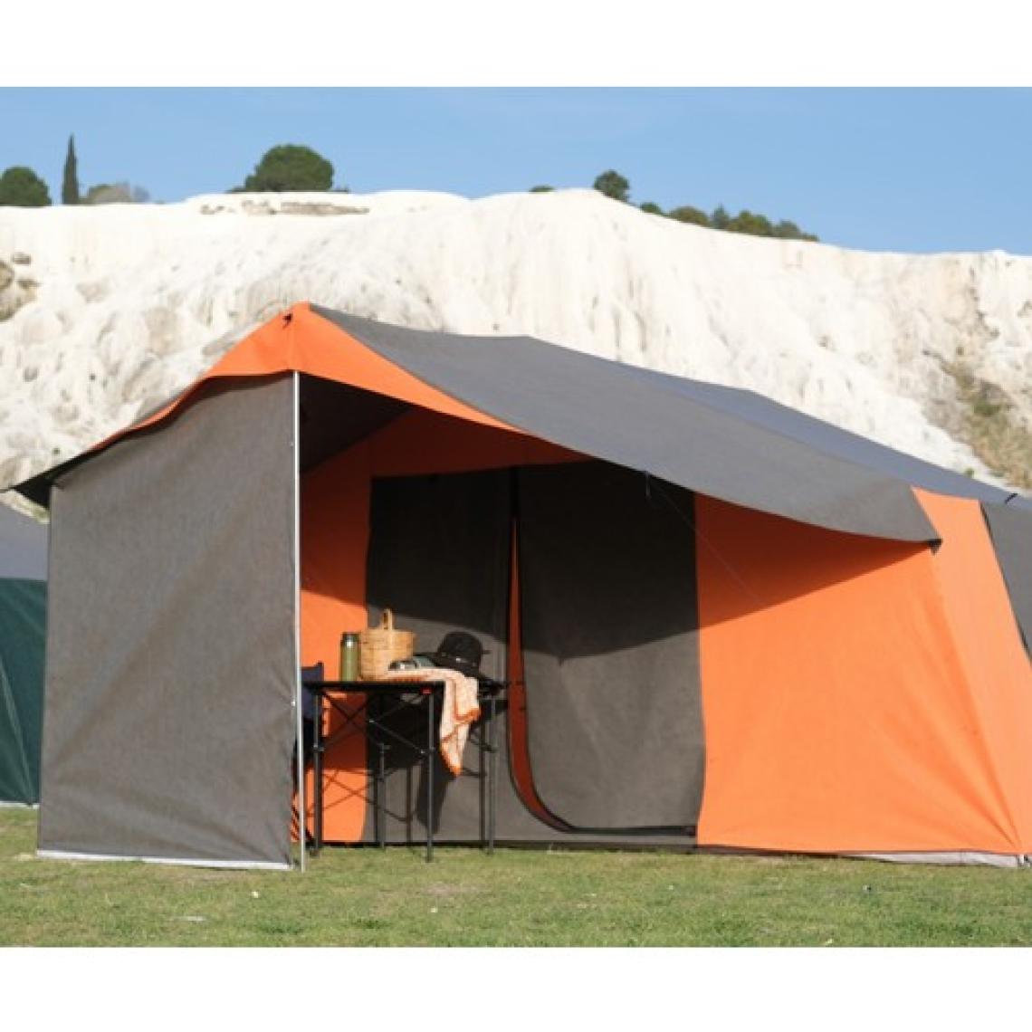 Tmç Camping  KAPI SİNEKLİKLİ  2+1 L Mutfaklı Double Kamp Çadırı 4-6 Kişilik