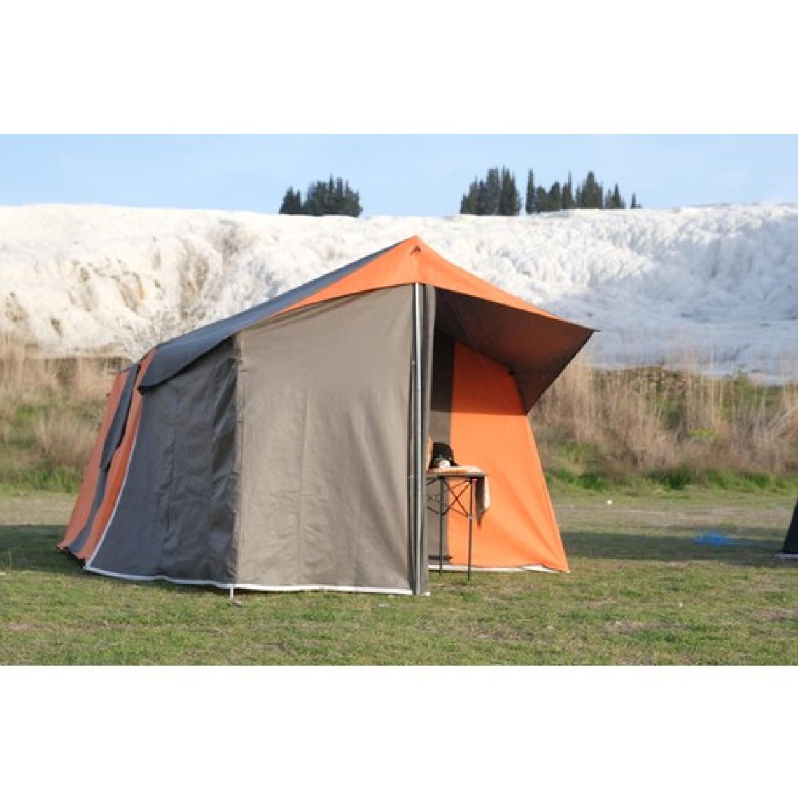 Tmç Camping  KAPI SİNEKLİKLİ  2+1 L Mutfaklı Double Kamp Çadırı 4-6 Kişilik