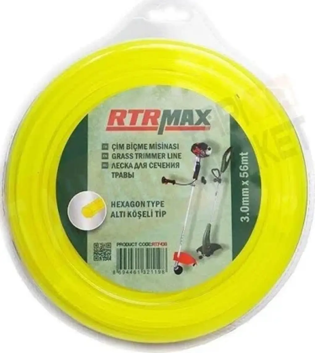 RTRMAX RTY433 3,3 mm - 46 mt Tırpan Misinası Sarı Altıköşe